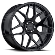 MRR FS1, 18x9.5, 5x100 to 5x130, ET13 to 64, CB66.6 to 78.1, Gloss Black
