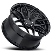 MRR FS1, 18x9.5, 5x100 to 5x130, ET13 to 64, CB66.6 to 78.1, Gloss Black