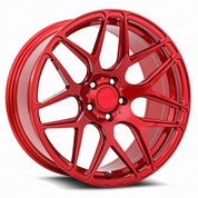 MRR FS1, 18x10.5, 5x100 to 5x130, ET12 to 51, CB66.6 to 78.1, Candy Red