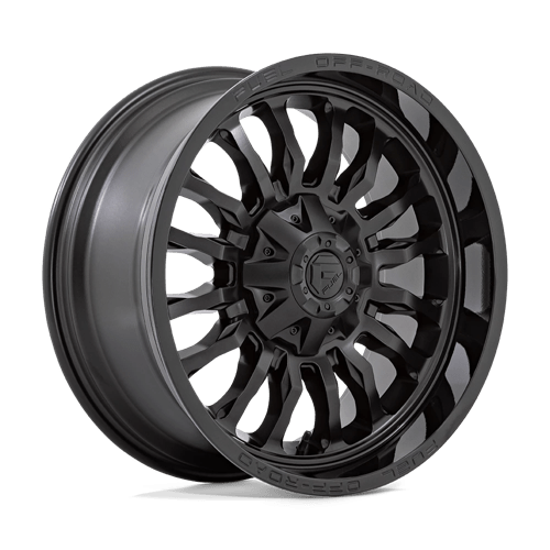 Fuel 1PC D796 ARC, 20X9, 6X135/6X139.7, ET1, CB106.1, MATTE BLACK W/ GLOSS BLACK LIP