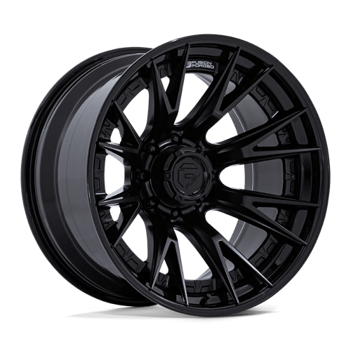 Fuel 1PC FC402 CATALYST, 20X9, 8X165.1, ET1, CB125.1, MATTE BLACK W/ GLOSS BLACK LIP