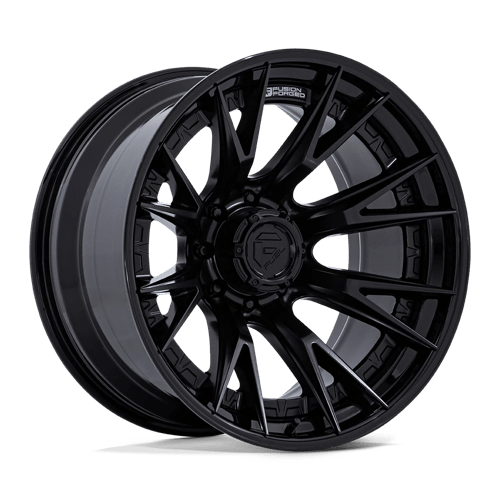 Fuel 1PC FC402 CATALYST, 22X12, 8X170, ET-44, CB125.1, MATTE BLACK W/ GLOSS BLACK LIP