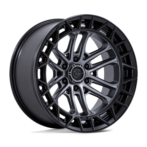 Fuel 1PC FC874 CELSIUS, 20X10, 6X139.7, ET-18, CB106.1, MATTE GUNMETAL W/ M-BLK LIP
