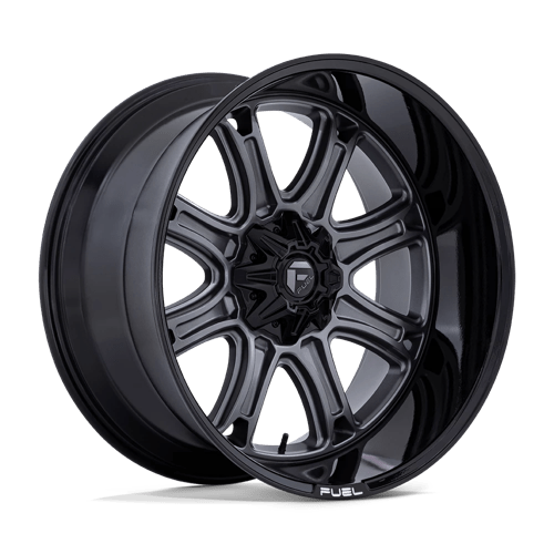 Fuel 1PC DARKSTAR, 22X10, 8X180, ET10, CB124.2, MATTE GUNMETAL W/ BLACK LIP