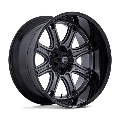 Fuel 1PC DARKSTAR, 22X10, 6X135/6X139.7, ET-18, CB106.1, MATTE GUNMETAL W/ BLACK LIP FC853AB22106718N