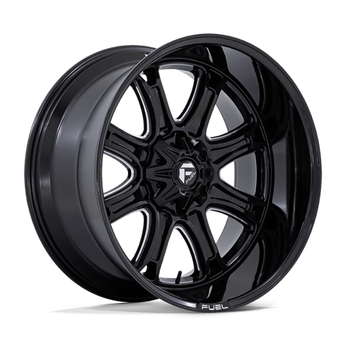 Fuel 1PC DARKSTAR, 20X10, 5X139.7/5X150, ET-18, CB110.1, GLOSS BLACK MILLED