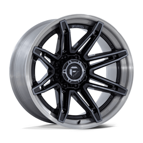 Fuel 1PC FC401 BRAWL, 24X12, 8X170, ET-44, CB125.1, GLOSS BLACK BRUSHED DARK TINT FC401BT24128744N