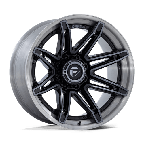 Fuel 1PC FC401 BRAWL, 22X12, 8X165.1, ET-44, CB125.1, GLOSS BLACK BRUSHED DARK TINT FC401BT22128044N