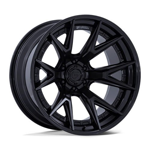 Fuel 1PC FC402 CATALYST, 20X9, 6X139.7, ET1, CB106.1, MATTE BLACK W/ GLOSS BLACK LIP