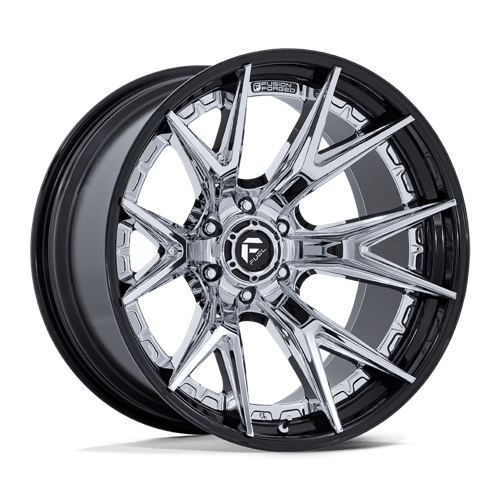 Fuel 1PC FC402 CATALYST, 22X12, 6X135, ET-44, CB87.1, CHROME W/ GLOSS BLACK LIP