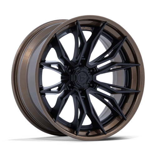 Fuel 1PC FC404 MUTINY, 22X9.5, 6X139.7, ET20, CB106.1, MATTE BLACK W GLOSS BRONZE LIP