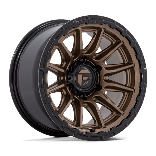 Fuel 1PC FC866 PISTON, 22X9.5, 5X127, ET20, CB71.5, MATTE BRONZE W/ GLOSS BLACK LI