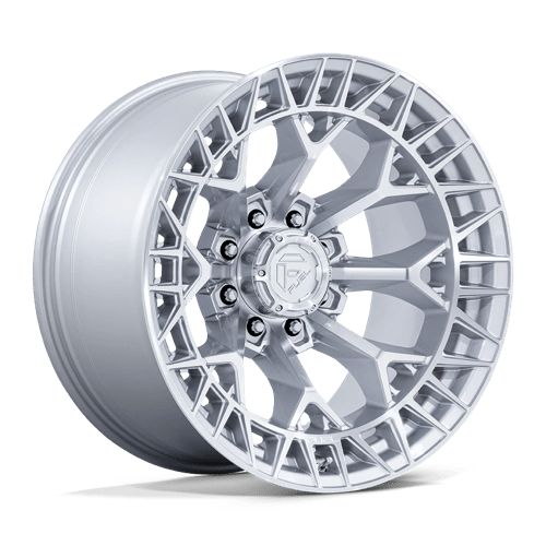 Fuel 1PC FC873 CHARGER, 22X12, 8X165.1, ET-44, CB125.1, GLOSS SILVER W/ MACHINED FACE