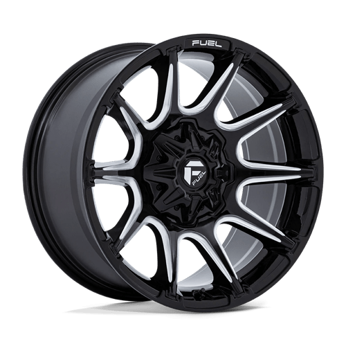 Fuel 1PC FC880 SUPER C, 20X10, 5X127/5X139.7, ET-18, CB87.1, GLOSS BLACK MILLED
