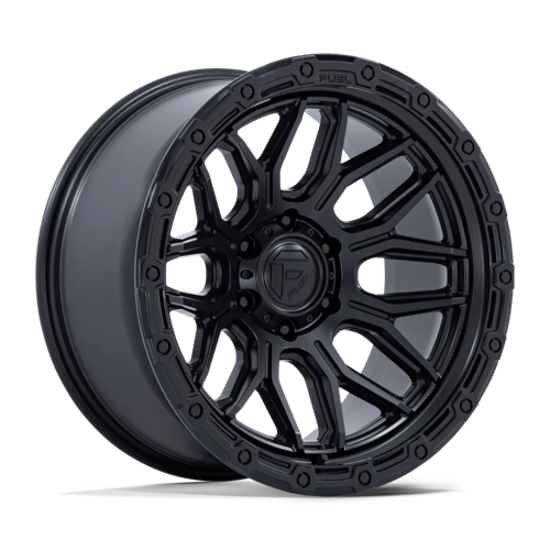Fuel 1PC FC881 SURGE, 20X10, 8X180, ET-18, CB124.2, MATTE BLACK W/ GLOSS BLACK LIP