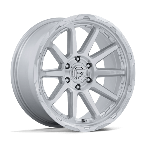 Fuel 1PC FC887 CIRCUIT, 22X9, 5X127, ET1, CB71.5, GLOSS SILVER W/ MACHINED FACE