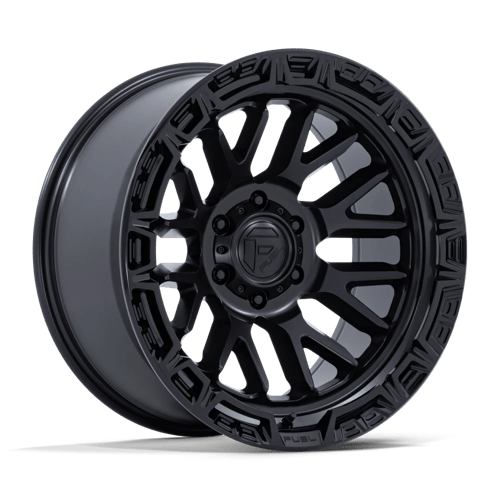 Fuel 1PC FC890 RAIL, 20X9, 5X127, ET1, CB71.5, MATTE BLACK W/ GLOSS BLACK LIP