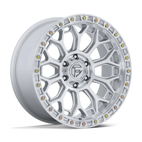 Fuel 1PC FC901 TALON, 20X9, 6X139.7, ET1, CB106.1, GLOSS SILVER W/ MACHINED FACE