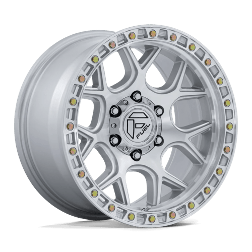 Fuel 1PC FC908 PUMA, 20X9, 6X135, ET1, CB87.1, GLOSS SILVER W/ MACHINED FACE