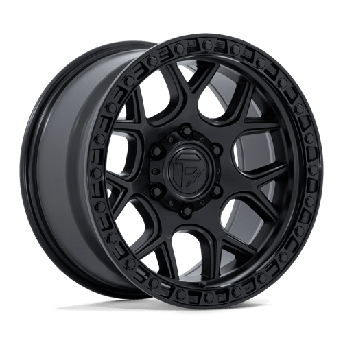 Fuel 1PC FC908 PUMA, 17X9, 5X127, ET-12, CB71.5, MATTE BLACK W/ GLOSS BLACK LIP