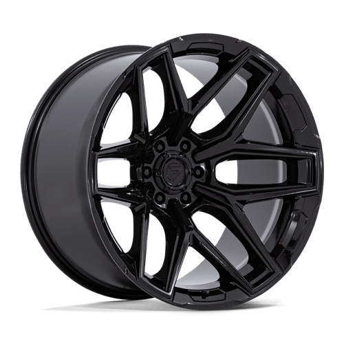 Fuel 1PC FLUX, 24X10, 6X139.7, ET0, CB106.1, GLOSS BLACK