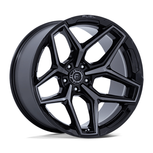 Fuel 1PC FLUX, 20X10, 5X127, ET-18, CB71.5, GLOSS BLACK BRUSH FC GRAY DDDT