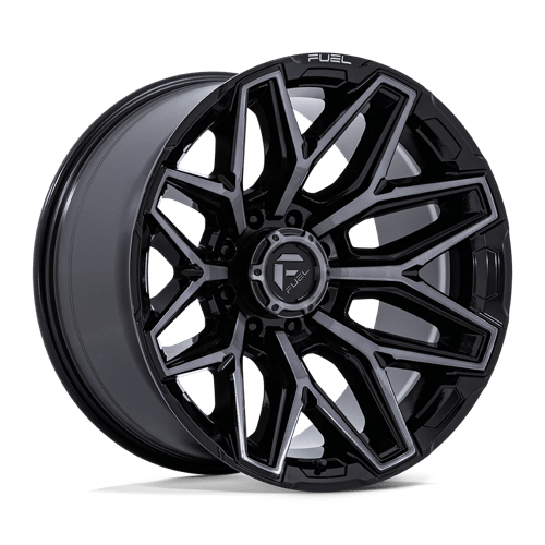 Fuel 1PC FLUX, 22X12, 8X170, ET-44, CB125.1, GLOSS BLACK BRUSH FC GRAY DDDT