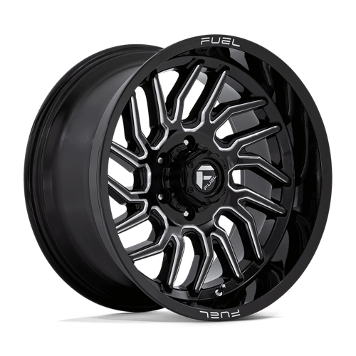 Fuel 1PC D807 HURRICANE, 20X10, 6X139.7, ET-18, CB106.1, GLOSS BLACK MILLED