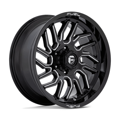 Fuel 1PC D807 HURRICANE, 20X9, 6X139.7, ET1, CB106.1, GLOSS BLACK MILLED
