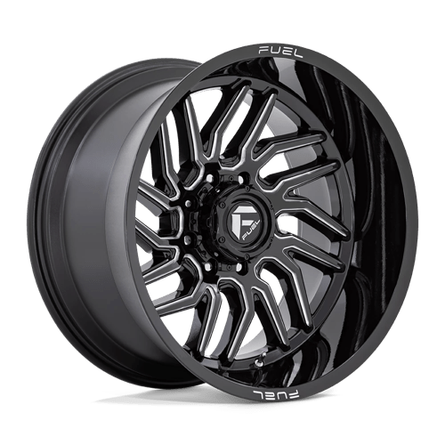 Fuel 1PC D807 HURRICANE, 22X12, 5X127, ET-44, CB71.5, GLOSS BLACK MILLED