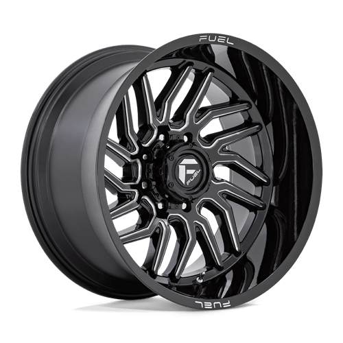 Fuel 1PC D807 HURRICANE, 22X12, 5X139.7, ET-44, CB78.1, GLOSS BLACK MILLED