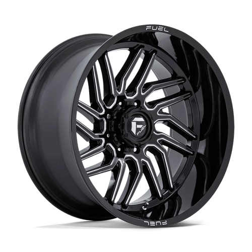 Fuel 1PC D807 HURRICANE, 24X12, 8X170, ET-44, CB125.1, GLOSS BLACK MILLED