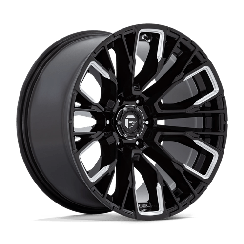 Fuel 1PC D849 REBAR, 17X9, 6X139.7, ET1, CB106.1, GLOSS BLACK MILLED