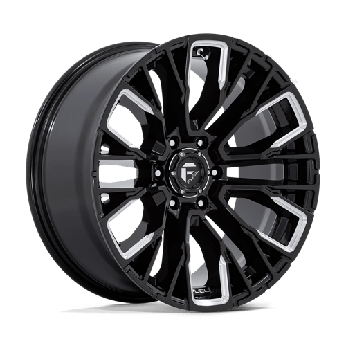 Fuel 1PC D849 REBAR, 20X9, 6X139.7, ET1, CB106.1, GLOSS BLACK MILLED