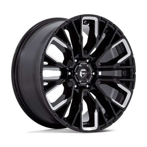 Fuel 1PC D849 REBAR, 20X9, 6X139.7, ET20, CB106.1, GLOSS BLACK MILLED
