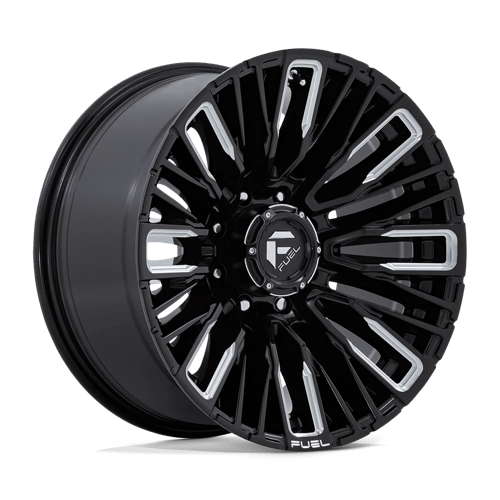 Fuel 1PC D849 REBAR, 20X10, 8X170, ET-18, CB125.1, GLOSS BLACK MILLED
