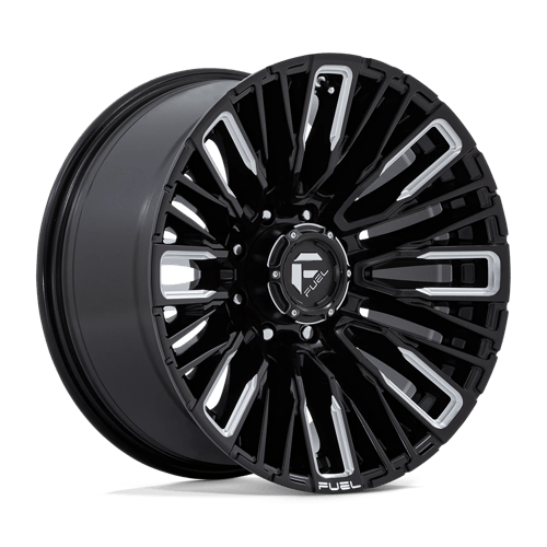 Fuel 1PC D849 REBAR, 20X10, 8X165.1, ET-18, CB125.1, GLOSS BLACK MILLED