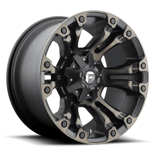 Fuel 1PC D569 VAPOR, 20X10, 8X165.1, ET-18, CB125.1, MATTE BLACK DOUBLE DARK TINT