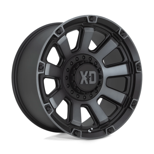 XD XD852 GAUNTLET, 20X10, 6X135/6X139.7, ET-18, CB106.1, SATIN BLACK W/ GRAY TINT
