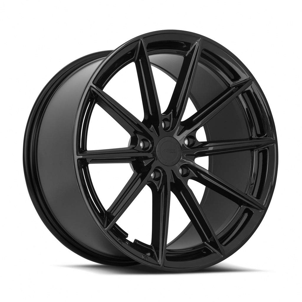MRR GF26, 19x9.5, 5x100 to 5x120.7, ET20 to 45, CB66.6 to 74.1, Gloss Black