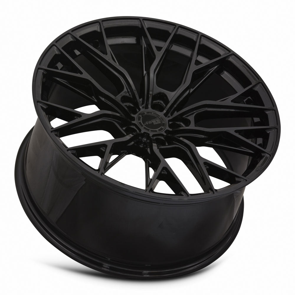 MRR GF5, 20x10, 5x100 to 5x120.7, ET20 to 45, CB66.6 to 74.1, Gloss Black