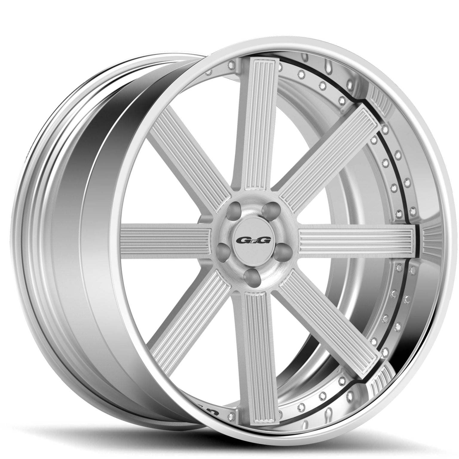 GFG FM-858 24X9.5, 5x120, ET19, CB72.56, Satin Black/Gloss Black