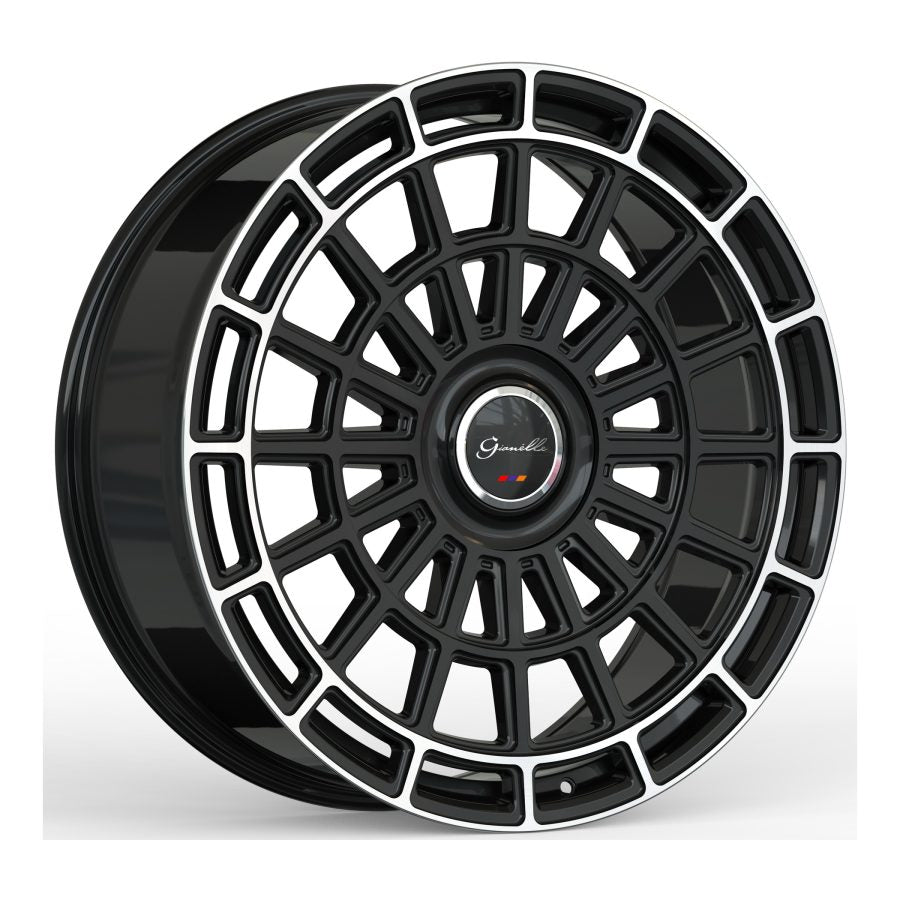 Gianelle Tourbillon, 26x10, 6x135/6x139.7 , ET15, CB108, Machined Black - 2610LS15GATOUMB