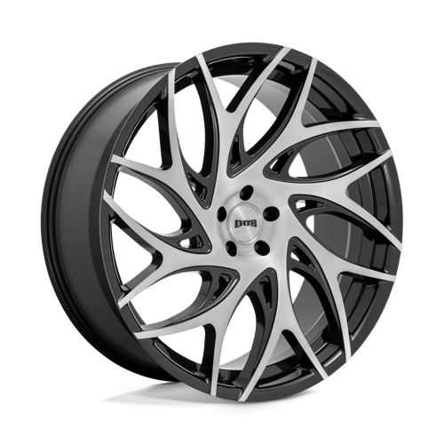 DUB 1PC S260 G.O.A.T., 24X10, 6X139.7, ET25, CB106.1, BRUSH FACE GBLK DRK TINT SPOKE S260240084+25