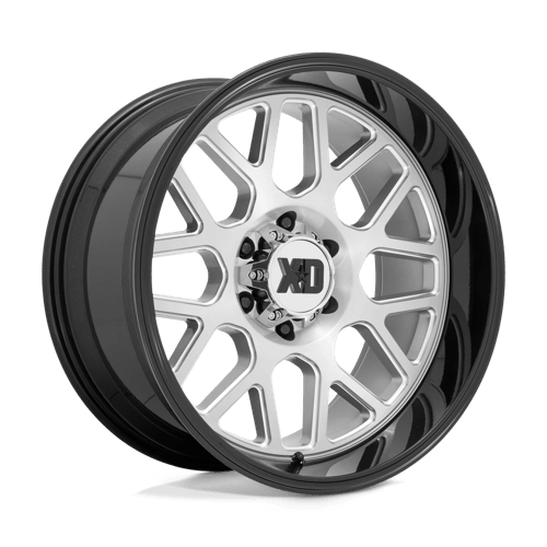 XD XD849 GRENADE II, 20X9, 6X139.7, ET0, CB106.1, BRUSHED MILLED W/ G-BLACK LIP