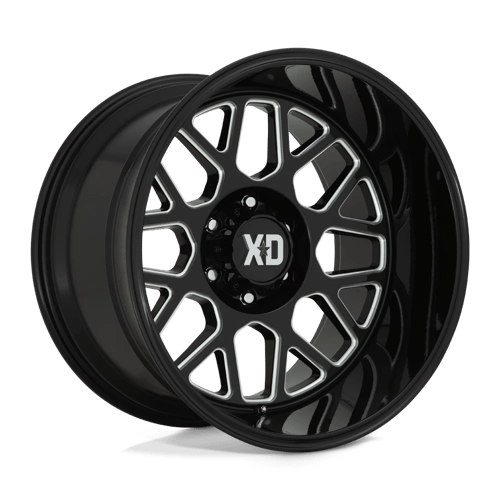 XD XD849 GRENADE II, 20X10, 6X139.7, ET-18, CB106.1, GLOSS BLACK MILLED