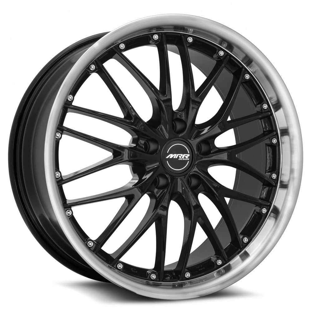 MRR GT1, 19x8.5, 5x112, ET25, CB66.6, Black Machined Lip