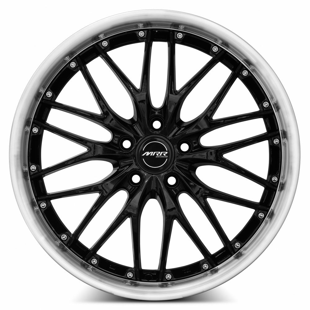 MRR GT1, 18x8.5, 5x120, ET35, CB72.6, Black Machined Lip