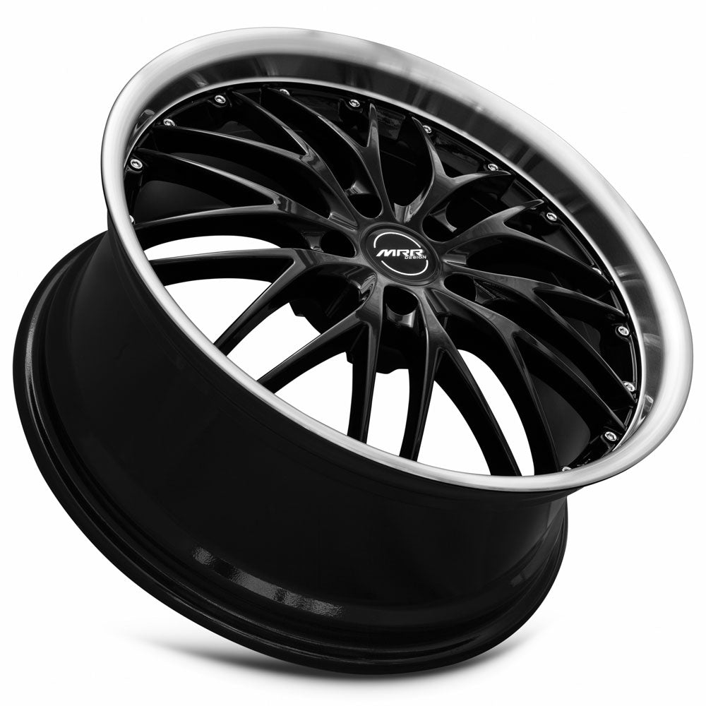 MRR GT1, 18x8.5, 5x120, ET35, CB72.6, Black Machined Lip