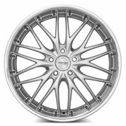 MRR GT1, 19x8.5, 5x100 to 5x120.7, ET20 to 45, CB66.6 to 74.1, Hyper Silver Machined Lip